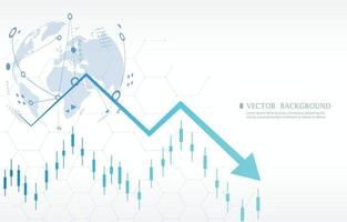 white vector background world economy concept.business graph