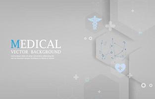 Gray vector abstract medical background.geometric hexagon.futuristic wallpaper.