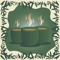 Hygge lifestyle illustration vector