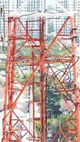 Telecom tower closeup. photo