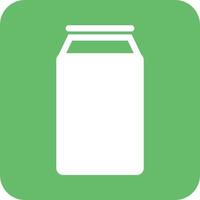 Soda Can Glyph Round Background Icon vector