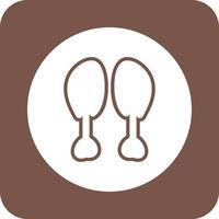 Food Glyph Round Background Icon vector
