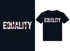 I love Equality illustrations for print-ready T-Shirts design vector