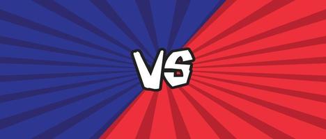 versus battle fight banner background vector