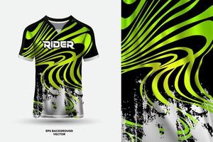 Modern T shirt jersey design suitable for sports, racing, soccer, gaming and e sports vector