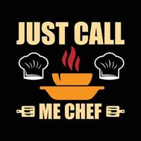 Chef T-shirt design vector