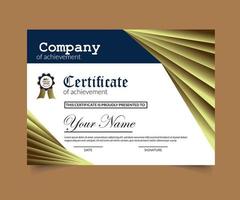 Print ready certificate vector