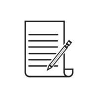 Documents icon stock vector illustration flat design