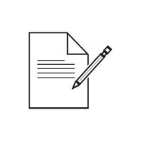 Documents icon stock vector illustration flat design