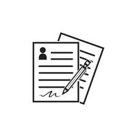 Documents icon stock vector illustration flat design