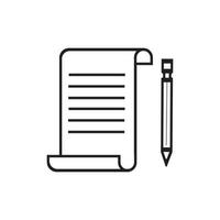 Documents icon stock vector illustration flat design