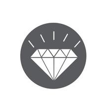 Diamond icon vector illustration