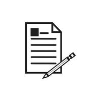 Documents icon stock vector illustration flat design