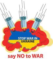 stop war in ukraine vector