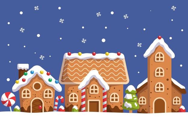 Gingerbread House background
