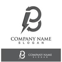 Creative B letter logo design vector