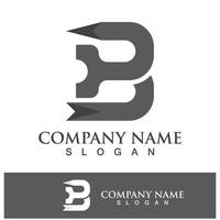 Creative B letter logo design vector