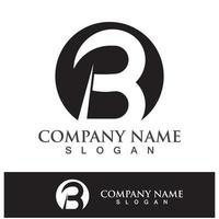 diseño creativo del logotipo de la letra b vector