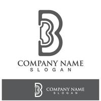 Creative B letter logo design vector