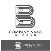 Creative B letter logo design vector