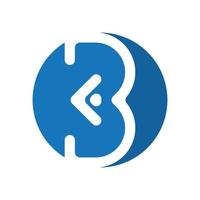 diseño creativo del logotipo de la letra b vector