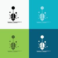 Bug. insect. spider. virus. web Icon Over Various Background. glyph style design. designed for web and app. Eps 10 vector illustration