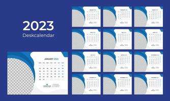 calendario de escritorio 2023 vector