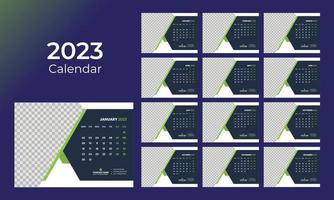 calendario de escritorio 2023 vector