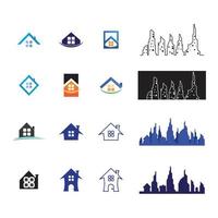 Building logo vector illustration design,Real Estate logo template, Logo symbol icon