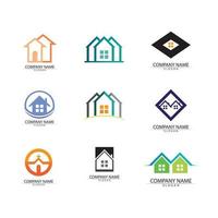 Building logo vector illustration design,Real Estate logo template, Logo symbol icon