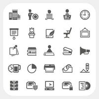 Business and Office icons set vector