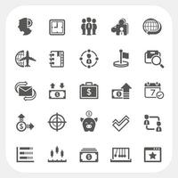 Business and finance icons set vector