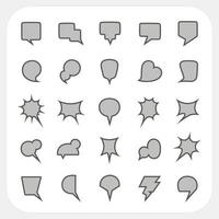 Speech Bubble icons set vector