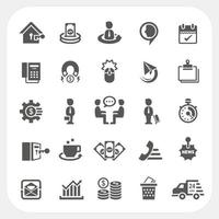 Business and finance icons set vector