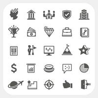 Business icons set vector