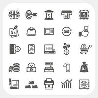 Business and finance icons set vector