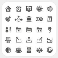 Business and office icons set vector