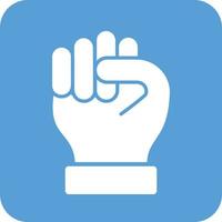 Power Glyph Round Background Icon vector
