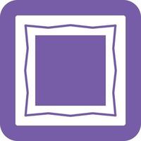 Frame II Glyph Round Background Icon vector