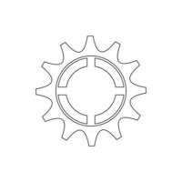 vector de logotipo de engranaje