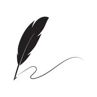 Feather logo vector