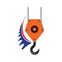 crane hook logo vektor vector