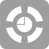 Predictive Analytics Glyph Round Background Icon vector