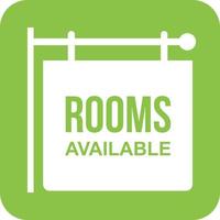 Rooms Glyph Round Background Icon vector