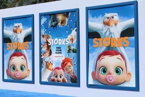 LOS ANGELES, SEP 17 - Storks Poster at the Storks Premiere at the Village Theater on September 17, 2016 in Westwood, CA photo