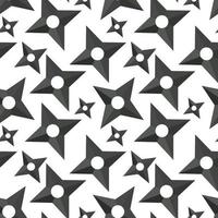 Seamless pattern of shurikens. Vector