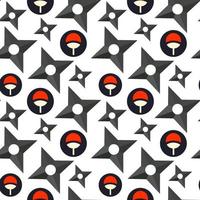 Seamless pattern of shurikens. Vector