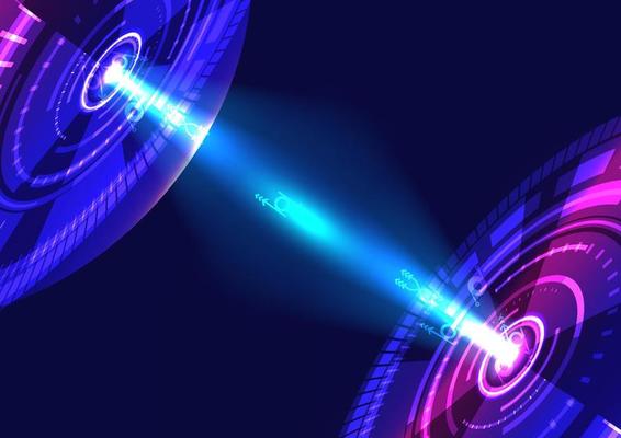 Radar satellite telecoms network connection abstract background graphic design wallpaper vector illustration