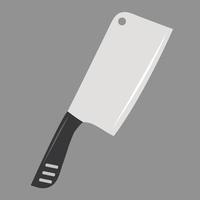 Ilustración de vector de cuchillo de carne de carnicero para diseño gráfico y elemento decorativo