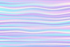 Holographic striped gradient background. Iridescent neon texture with abstract pattern. Rainbow unicorn wallpaper. Vector illustration.